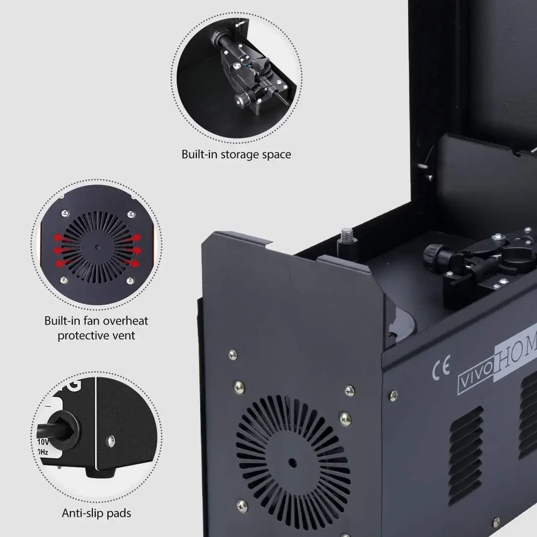 MIG Welder 130 Flux Core Wire Automatic Feed Welding Machine Portable No Gas 110V DIY Home Welder w/Free Mask Black