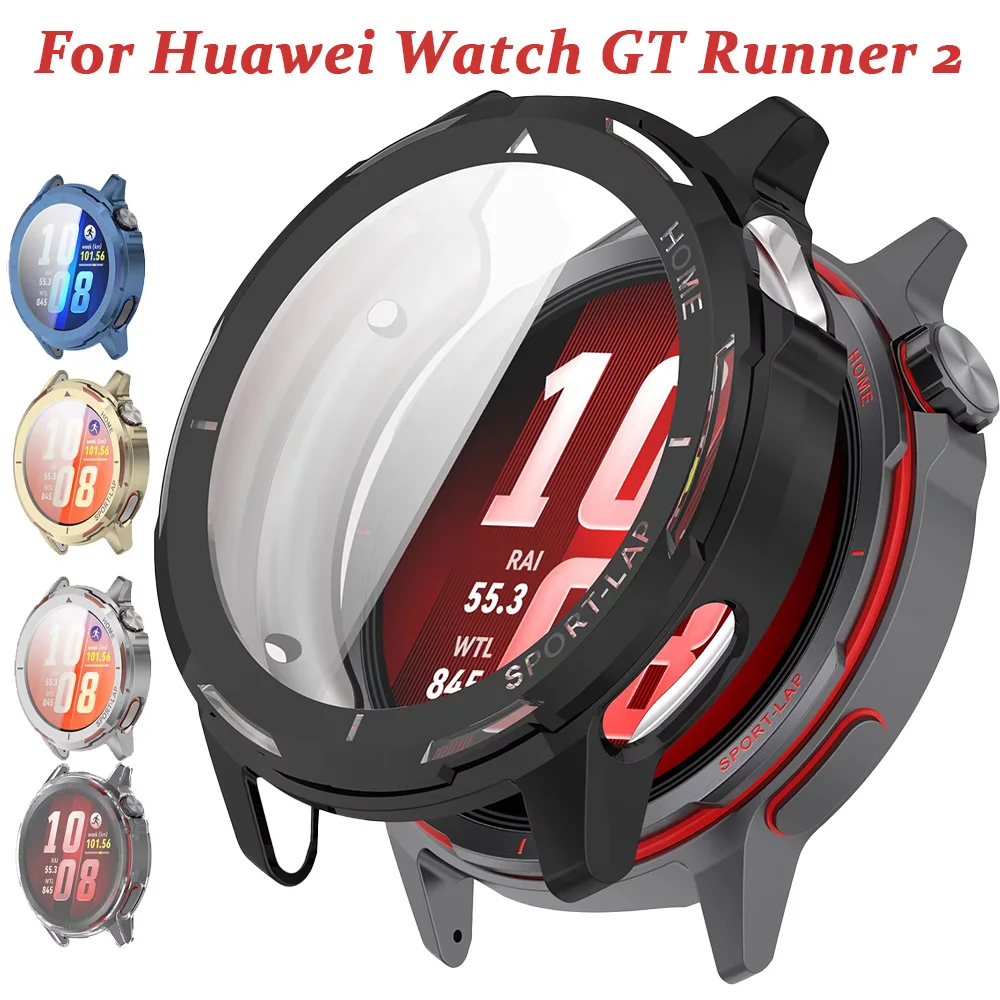 Clear TPU Screen Protection Case - Anti-Scratch, Waterproof, Shock-Resistant Watch Cover