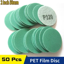 Premium 2 - Inch PET Film Sanding Discs with Hook & Loop for Versatile Wet/Dry Polishing and Finishing