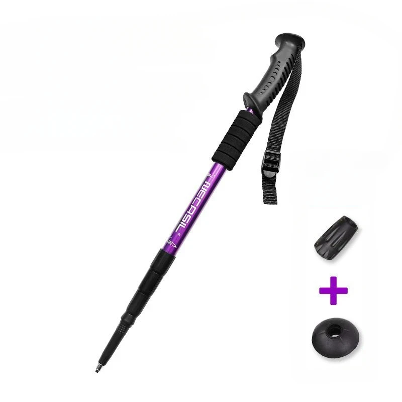 Aluminium Alloy Teleskopic Stick Hiking Poles Bast&atilde;o De Trekking Walking Stick Ultralight Absorber Walking Cane Alpenstock 1pc trekking pole