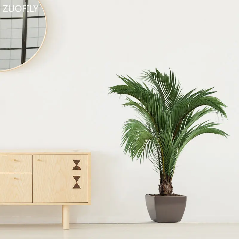 Tropical Green Palm Leaves Wall Sticker Mural - Large Vinyl Art