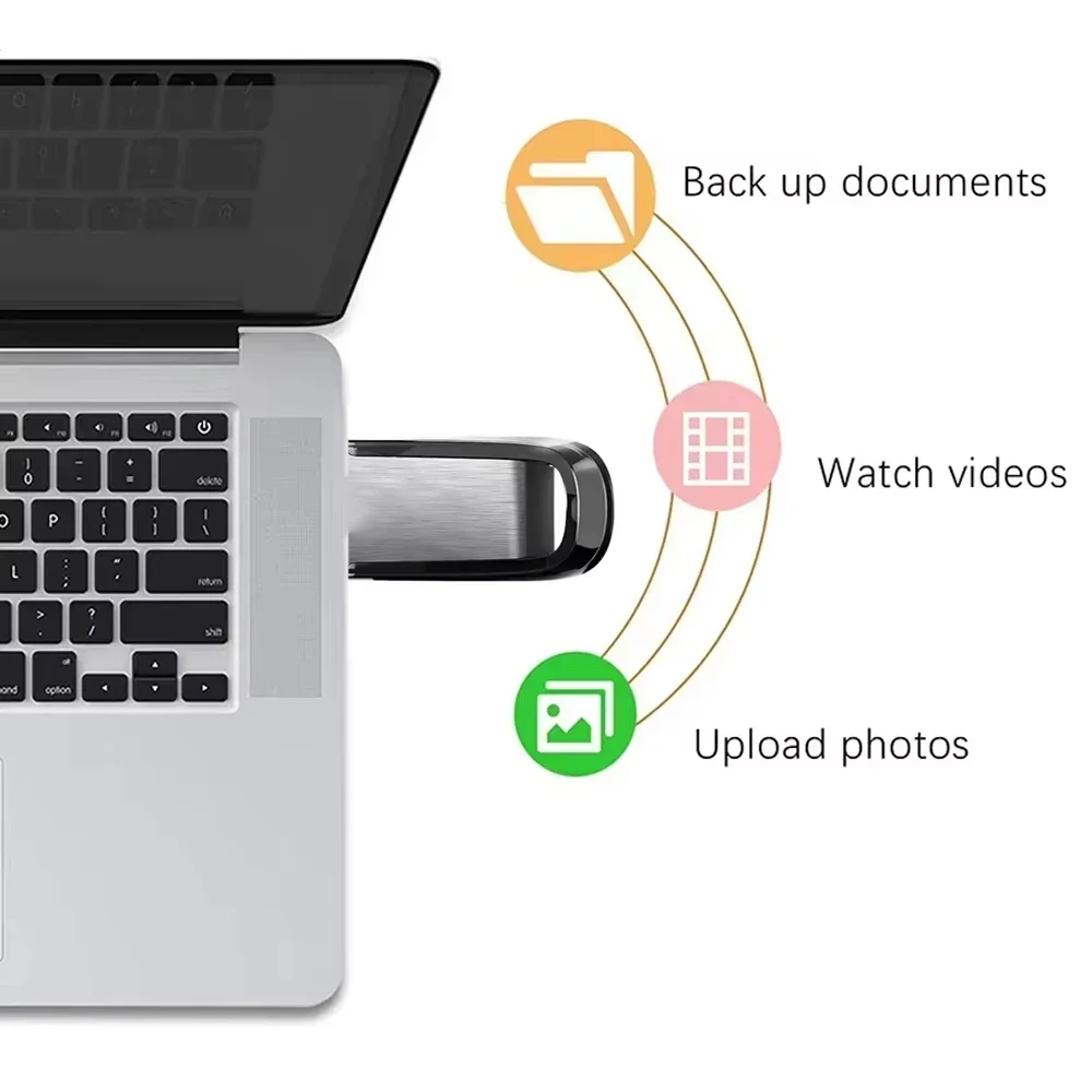 High-Speed Metal USB Flash Drive - 2TB Storage