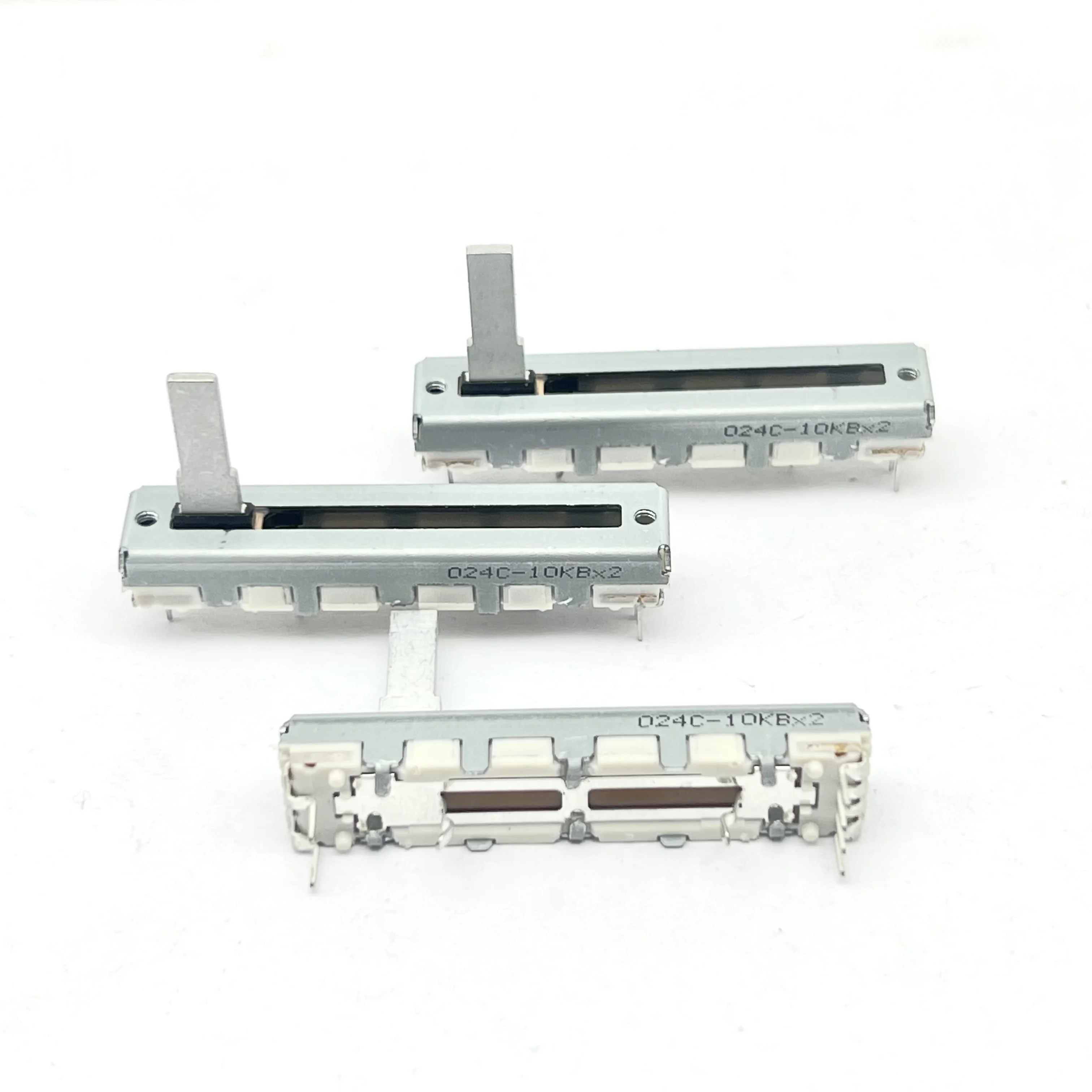 1 PCS ALPS 45MM straight slide volume adjustable potentiometer stroke 30MM shaft length 15MM 10KBx2