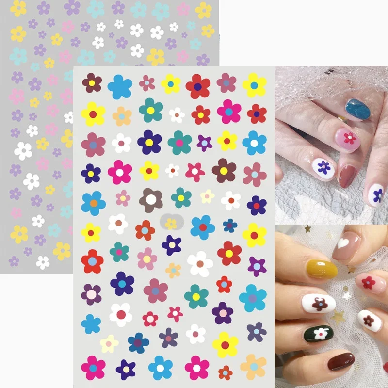 

Nail Stickers 3D Colored Petals Florals Nail Art Water Decals Nail Art Decorations Accessories For Beauty