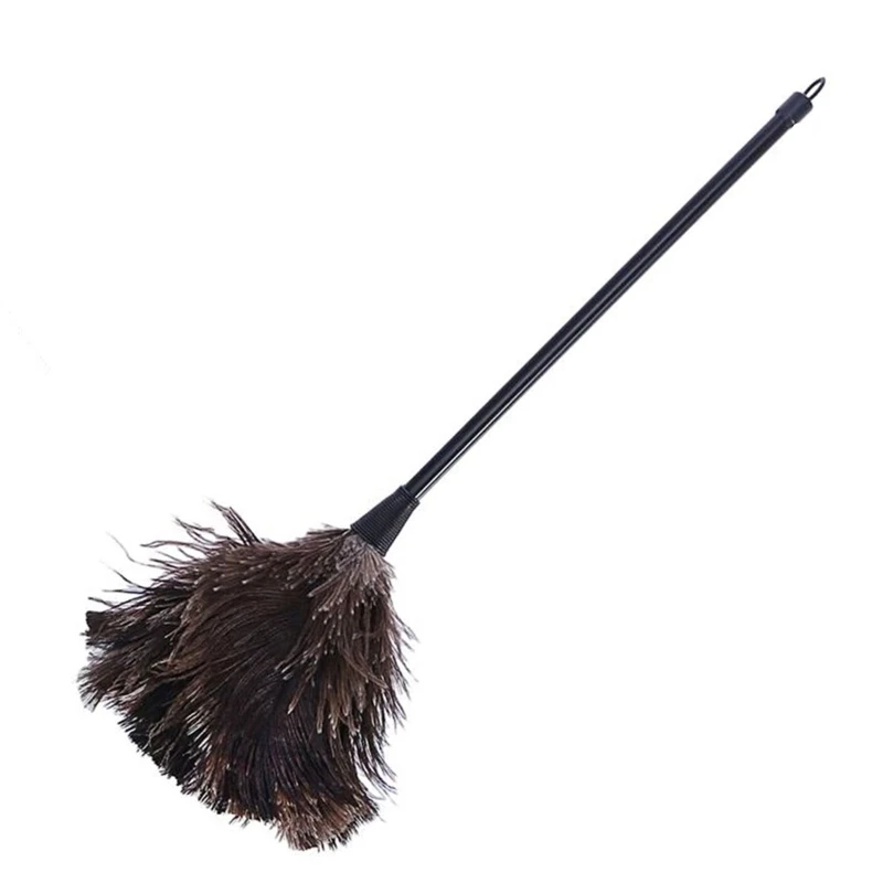 Ostrich Duster Feather Cleaning Brush with Long Handle Computer Dust Removal Feather Duster