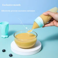 Squeezing Feeding Bottle Silicone Newborn Baby Training Rice Spoon Infant Cereal Food Supplement Feeder Safe Tableware Tools 1