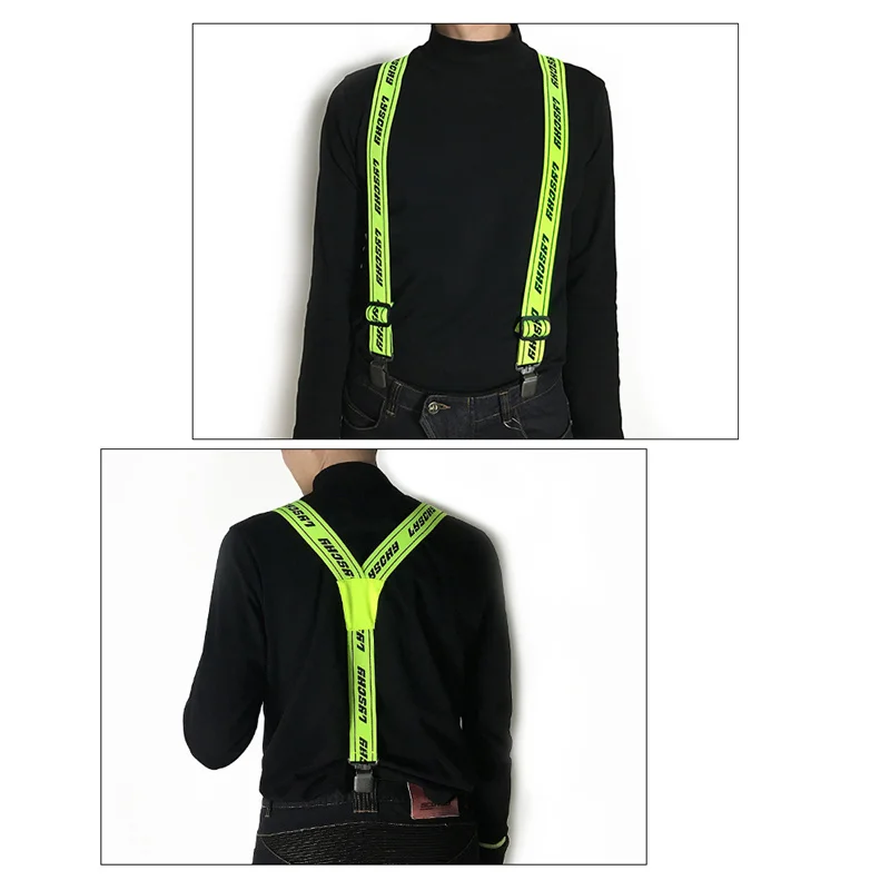 Motorcycle Y-back Riding Suspender Duty Braces Pant Suspenders Elastic Adjustable Straps For Motorbike Racing Pants Suspender