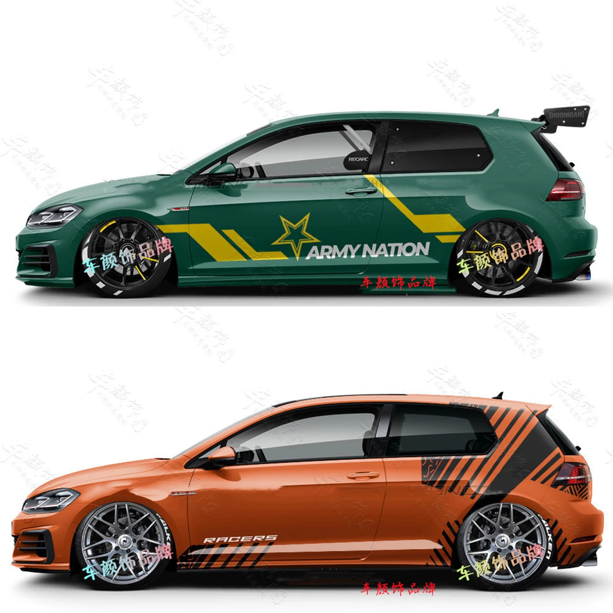 

Car Stickers For Golf 5 Gti Door Car Accessories For Vw Golf 6 Golf 7 Gti Polo Vinyl Hood Custom Goods For Golf 7 6 Body Decal