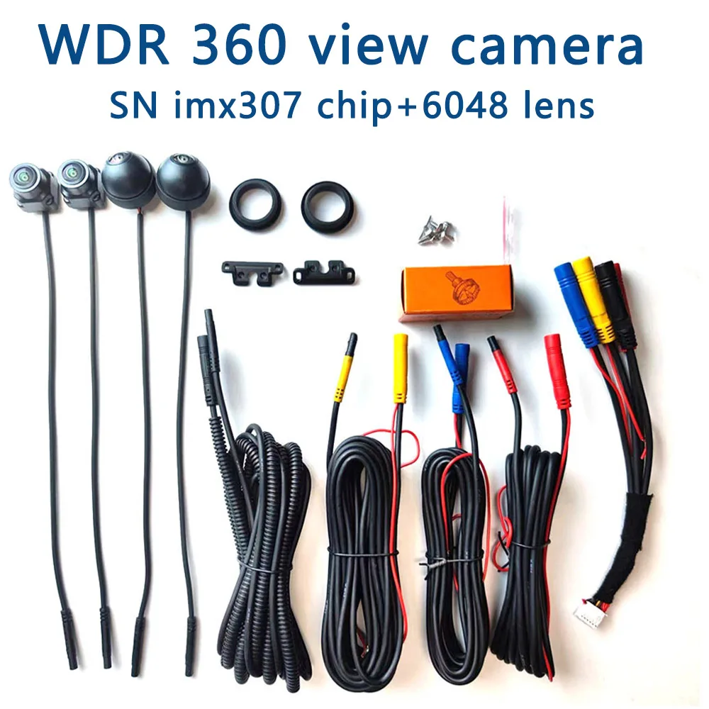 360 camera system car for pantalla coche android auto WDR processing technology night vision higher image 3D1080p 360 panoramic camera 360 degree camera