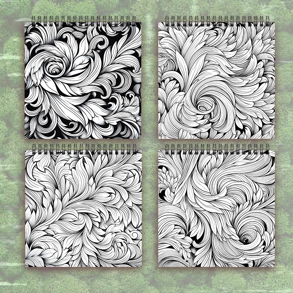 1pc, Mandala Colouring Book - 30 Sheet Adult Colouring Book, 8.3x 8.3 inches, 100gsm Thick Paper, Birthday Gift, Holiday Gift 4