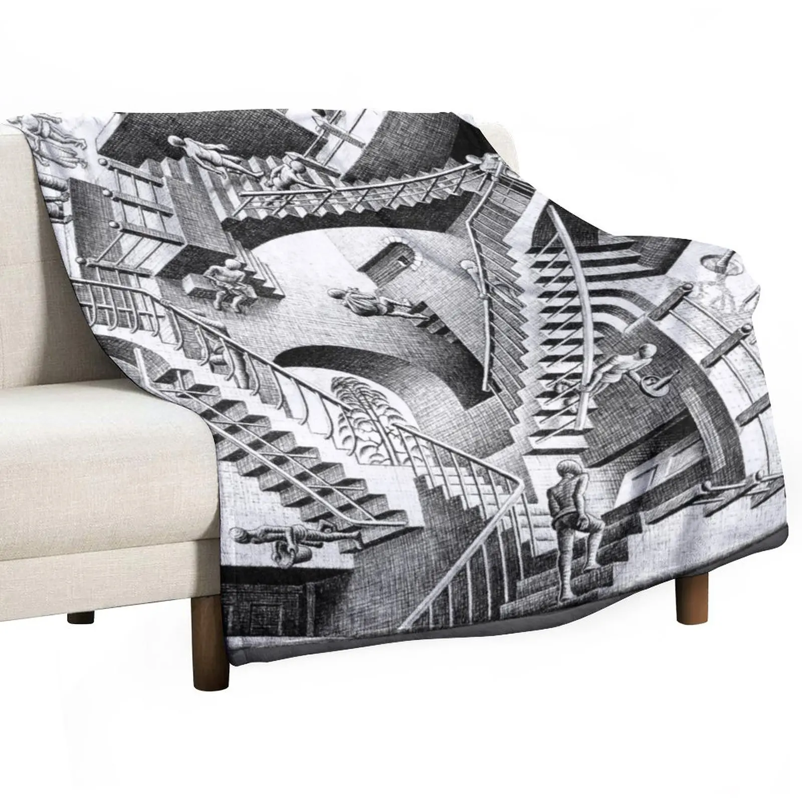 

Escher Staircases Throw Blanket Fluffy Softs Giant Sofa Soft Blankets