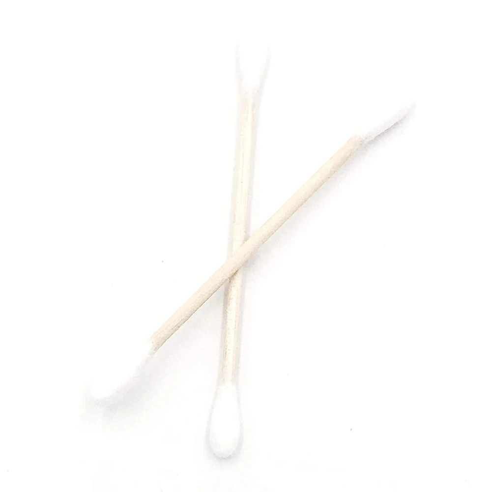 100 Count Cotton Swabs Biodegradable Double-Tipped Swabs Multifunction Round Tips Swabs for Home Travel Use 6
