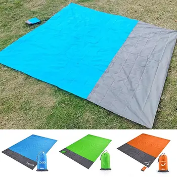 High Quality Tent Footprints Tent Floor Tarp Polyester 200*210cm Ultralight Pocket Mat with Sack Beach Tarp Camping Hiking