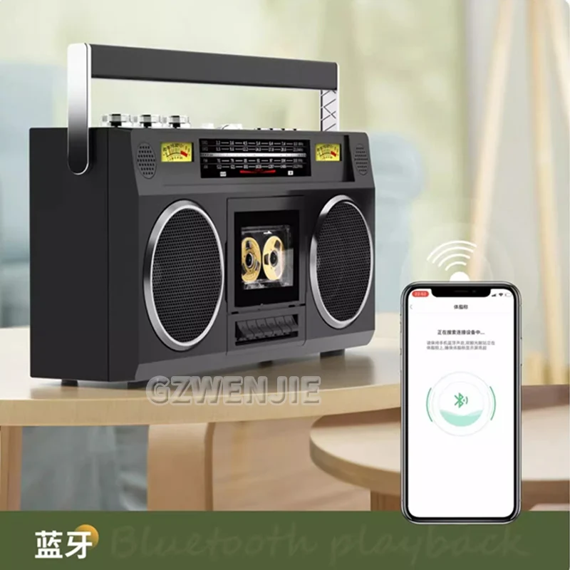 昔ながらのレトロな磁気テープ,多機能のBluetoothスピーカー,高