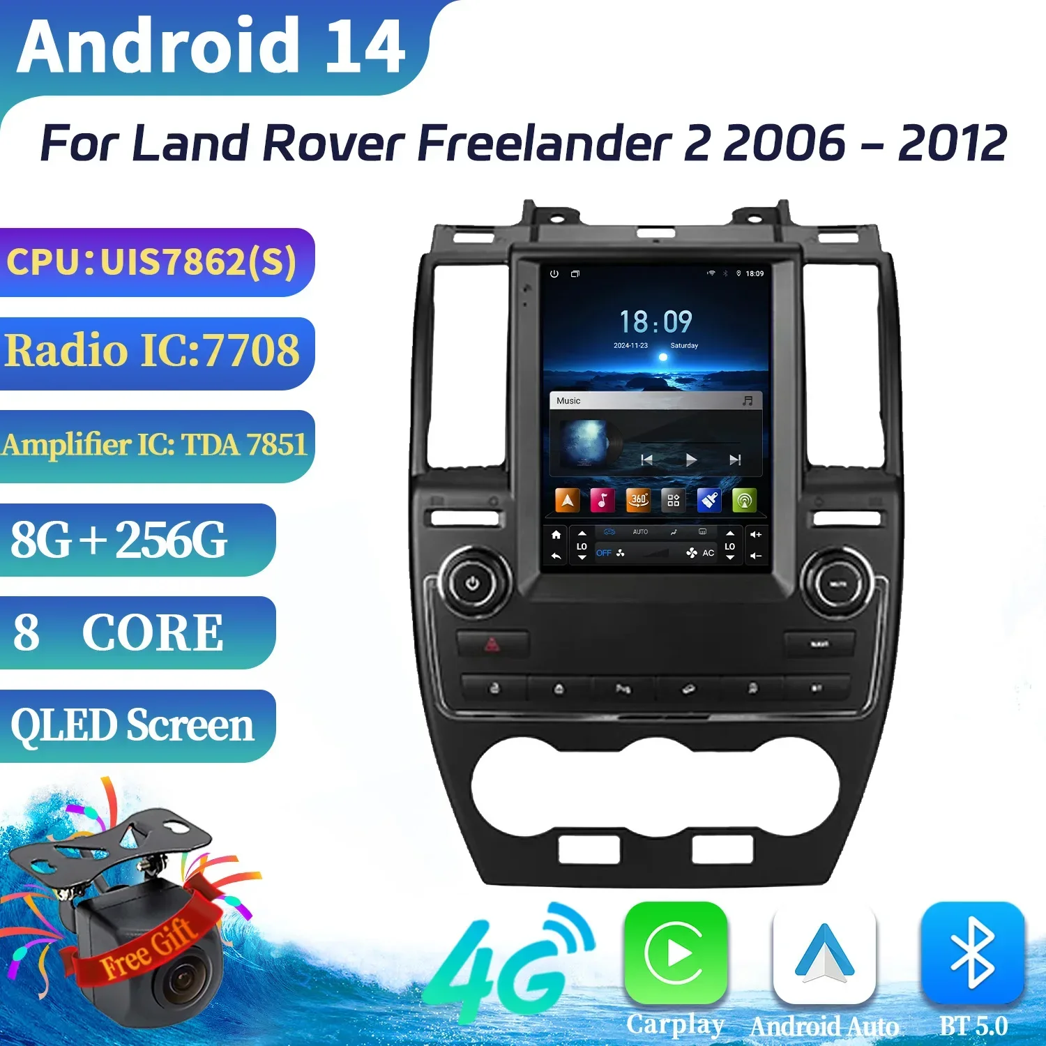 Land Rover Freelander Rear Screen 9.7inch For Land Rover Freelander 2 2006-2012 Car Radio Multimedia Car ...