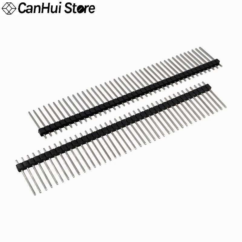 10개 2.54mm 간격 단열 로 절단 가능한 핀 높이 8.5 11 13 15 17 19 20 21 25 30mm 1*40P 막대 핀 커넥터