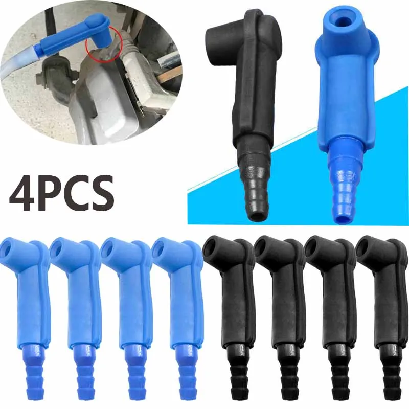 4pcs Car Brake System Fluid Connector Kit Auto Car Brake Fluid Oil Replacement Tool Connector Oil Filling Equipment Accessories