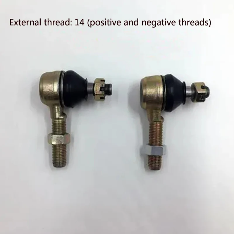 

2Pcs Hand Thread M12/M14 Bolt Tie Rod End Ball Joint For 150cc 250cc Quad Dirt Bike ATV Go Kart Dune Buggy