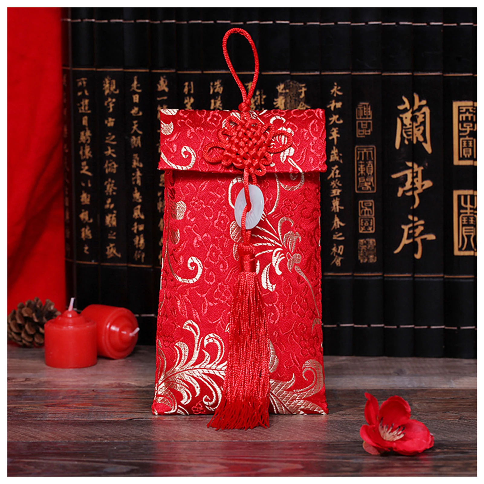 5pcs Wedding Red Envelope With Tassel Kawaii Double Happiness Paper Envelopes Lucky Money Bag Blessing Pocket Hongbao Gifts
