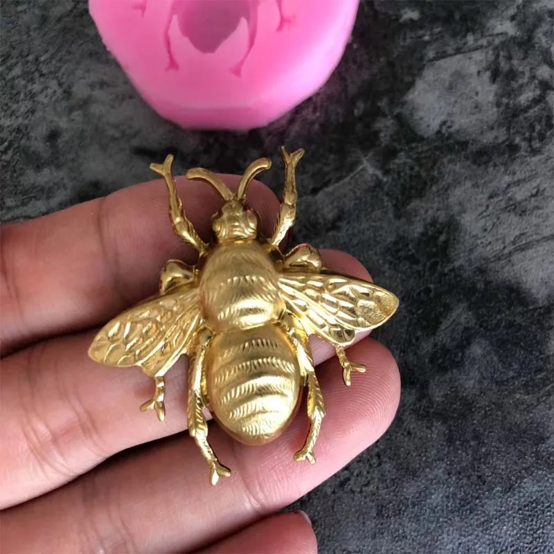 Bee Silicone Mold DIY Chocolate Fondant Mold Cream Cake Decoration Scented Soap Candle Making Soap Molds Resin Molds