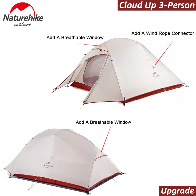Naturehike Cloud Up 3 Camping Tent Hiking Outdoor Family