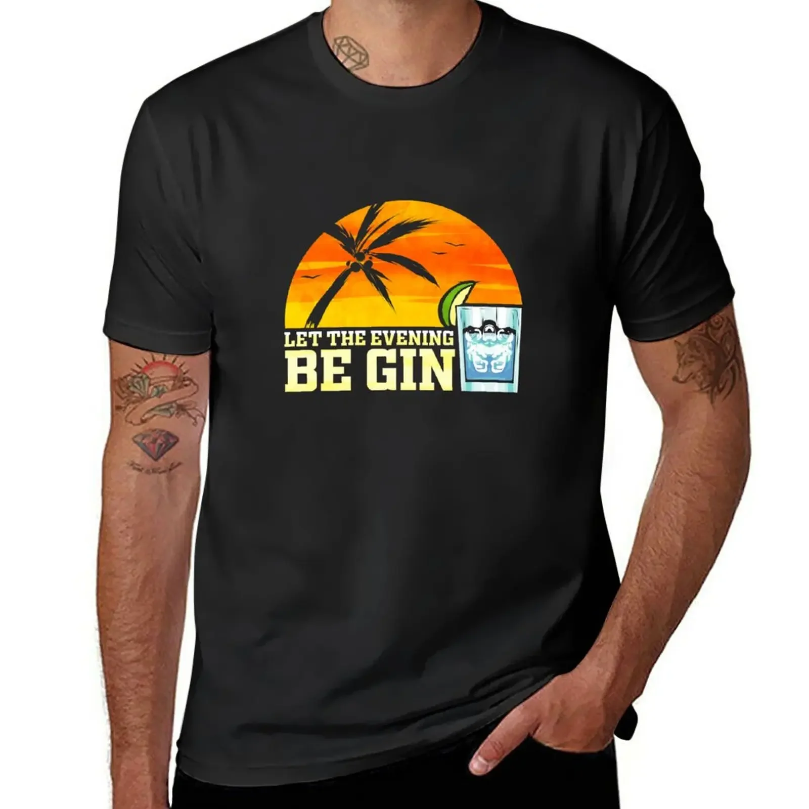 Gin Lover Cocktail Party Gin Tonic Juniper Vintage T-Shirt Asciugatura Rapida Taglie Forti T-Shirt Da Uomo