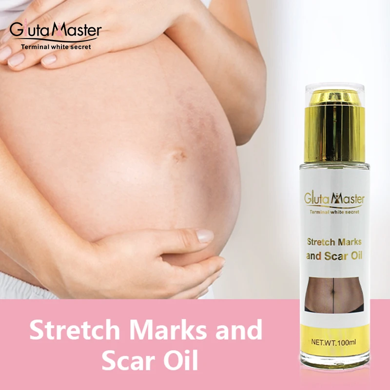 Gluta Master Anti Stretch Mark Massage Oil Scar Removal Repair Skin Promote Healing Natural Harmless Body Care |