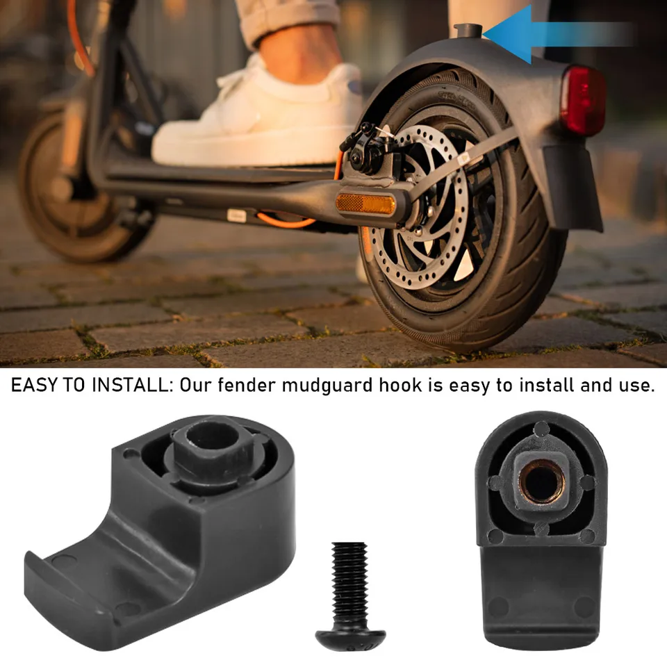 Crochet De Garde-boue Pour Trottinette électrique – Noir – Neuf