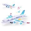 Electronic Aeroplane Toy with Music Autopilot Flash Sound Aircraft Automatic Rotation Plane Educational Toy Gift For Children 3