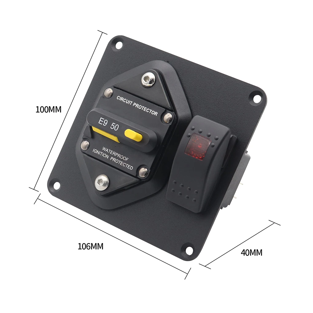 Circuit Breaker 50A 100A 150A 200A 250A 300A Boat Rocker Switch ON-OFF Switch Car Marine Reset Fuse 12/24V