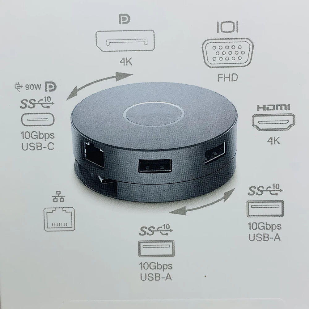 新品未使用】Dell ノートPC用端子拡張アダプター DA310 7-in-1