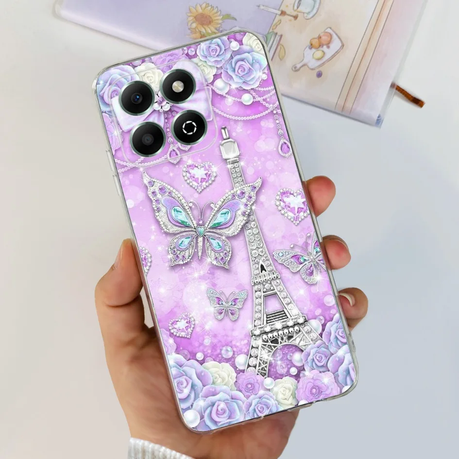 Charming Love Heart Cartoon Soft Silicone TPU Phone Cover -