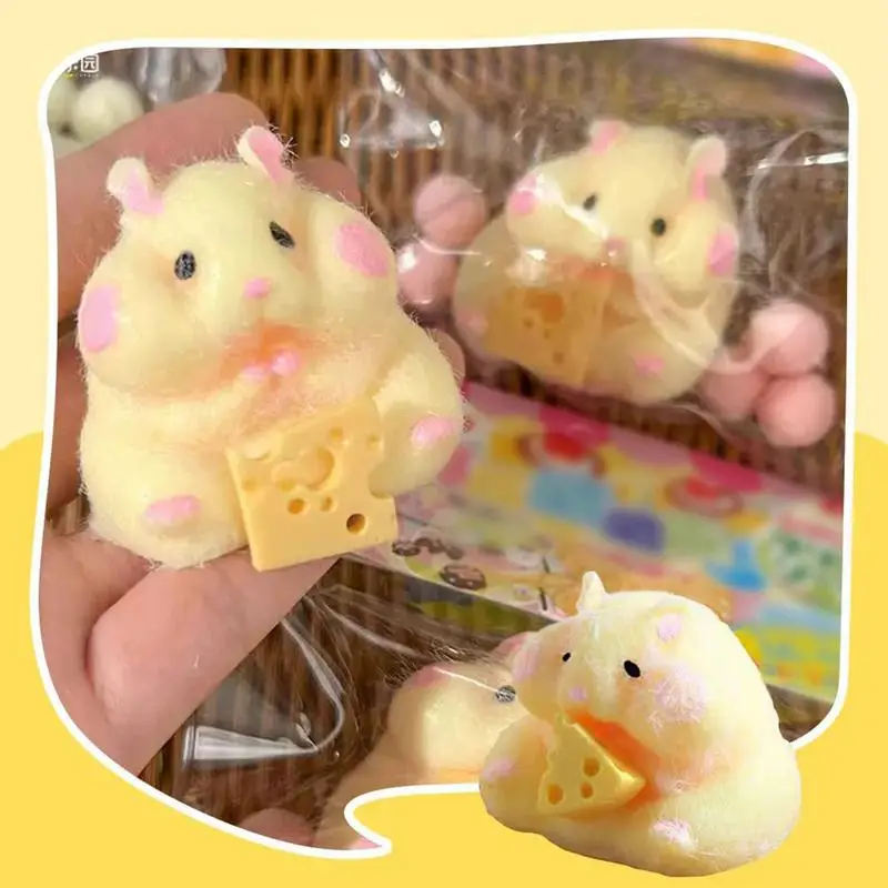 Ta ba Squishy NEW Fidget Toy Handmade Mini cute Plush Little Hamster Relax Stress Relief Squishy Toy birthday Party Gift