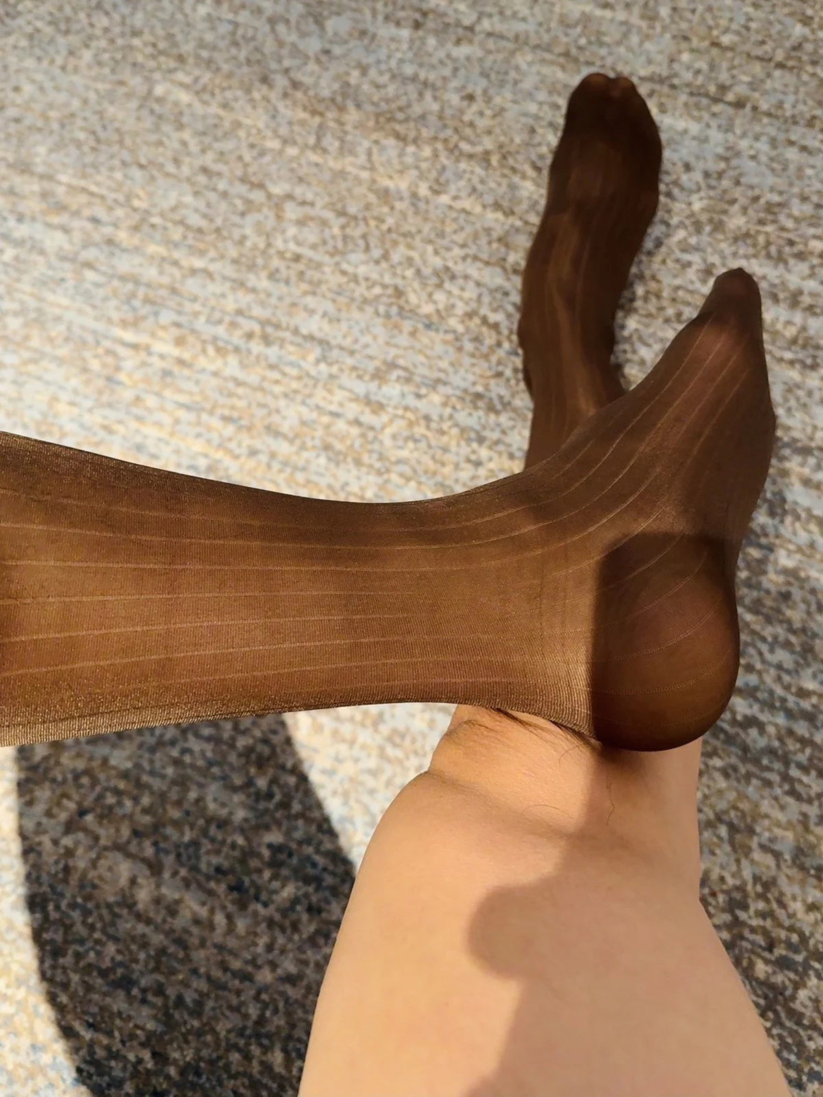 Männer Business Anzug Socken Mann Ultra-dünne Lange Röhre Socke Sexy Transparente Strümpfe Gentleman Formale Atmungsaktive Elastische – Detail 18