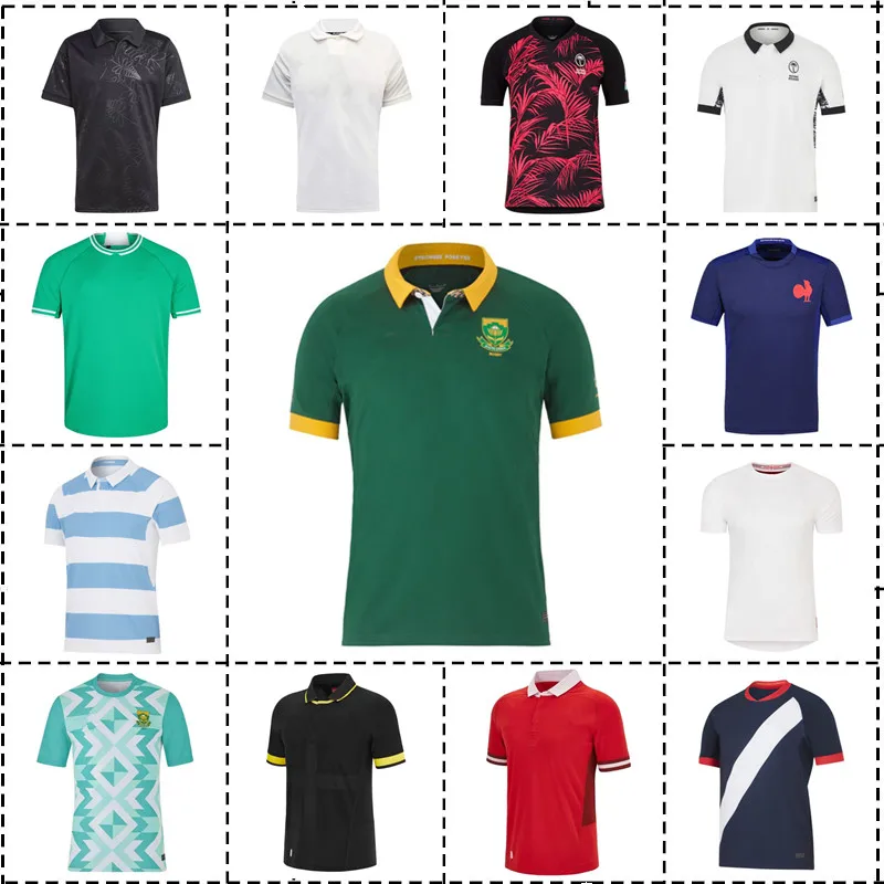 

2023 South African Welsh FIJI Ireland New Zealand All Black France England Argentina Home/ Away Rugby Jersey - Mens