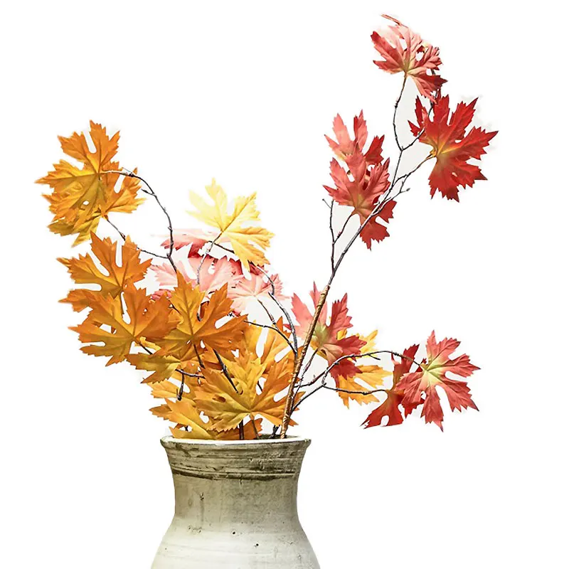 

Искусственный цветок кленовый лист Свадебный декор фотография Реквизит Искусственный лист искусственные цветы