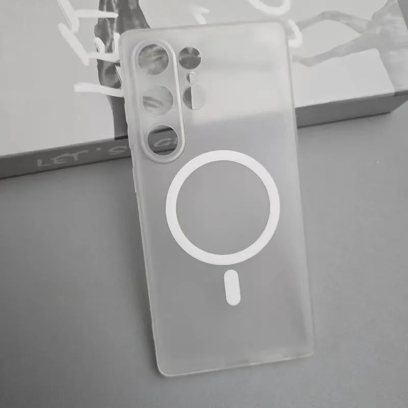 Ultra Thin Soft TPU Case with Magnetic Wireless Charging and Camera Protection