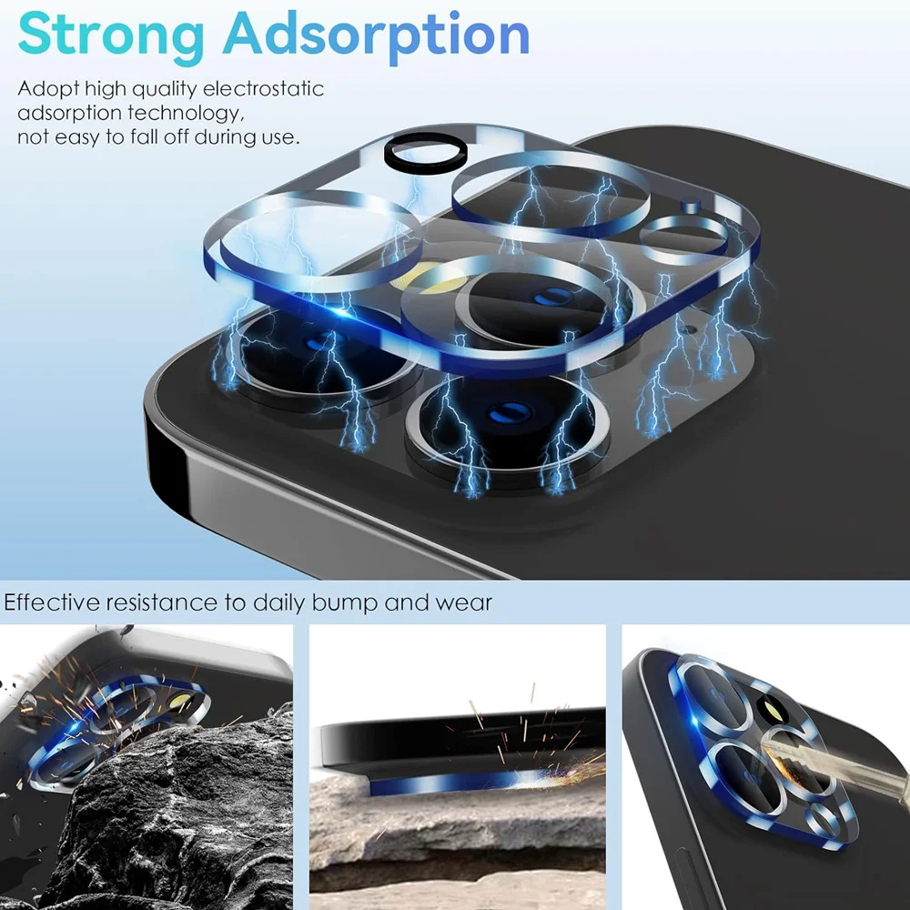 Camera Lens Protector For iPhone 17 16 15 14 Pro Max Camera Protection Film For Apple iPhone 15 14 Plus lente Glass iP 13 12 Mini 11 Pro Pelicula Camera iPhone14 Pro lens cover iPhone15 Pro accesorios 5