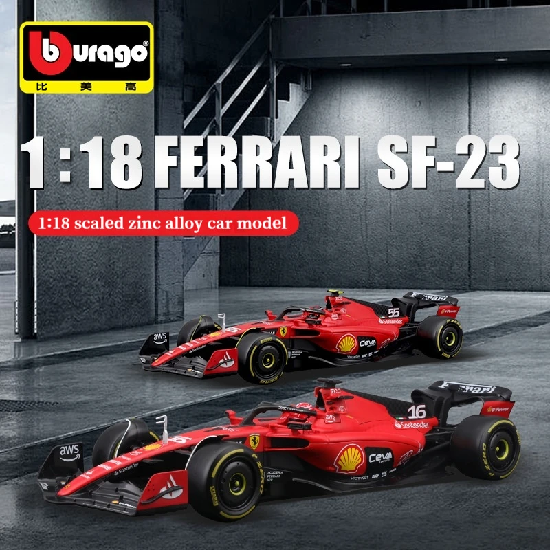 2023 Burago 1:18 Formula Sf23 Simulazione Lega F1 Modello Da Corsa Ferrari Auto Giocattolo All'Ingrosso