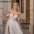 RODDRSYA Light Champagne Pastrol Wedding Dresses Off Shoulder Sweetheart Bride Gowns Side Split A-Line Tulle Vestido De Novia