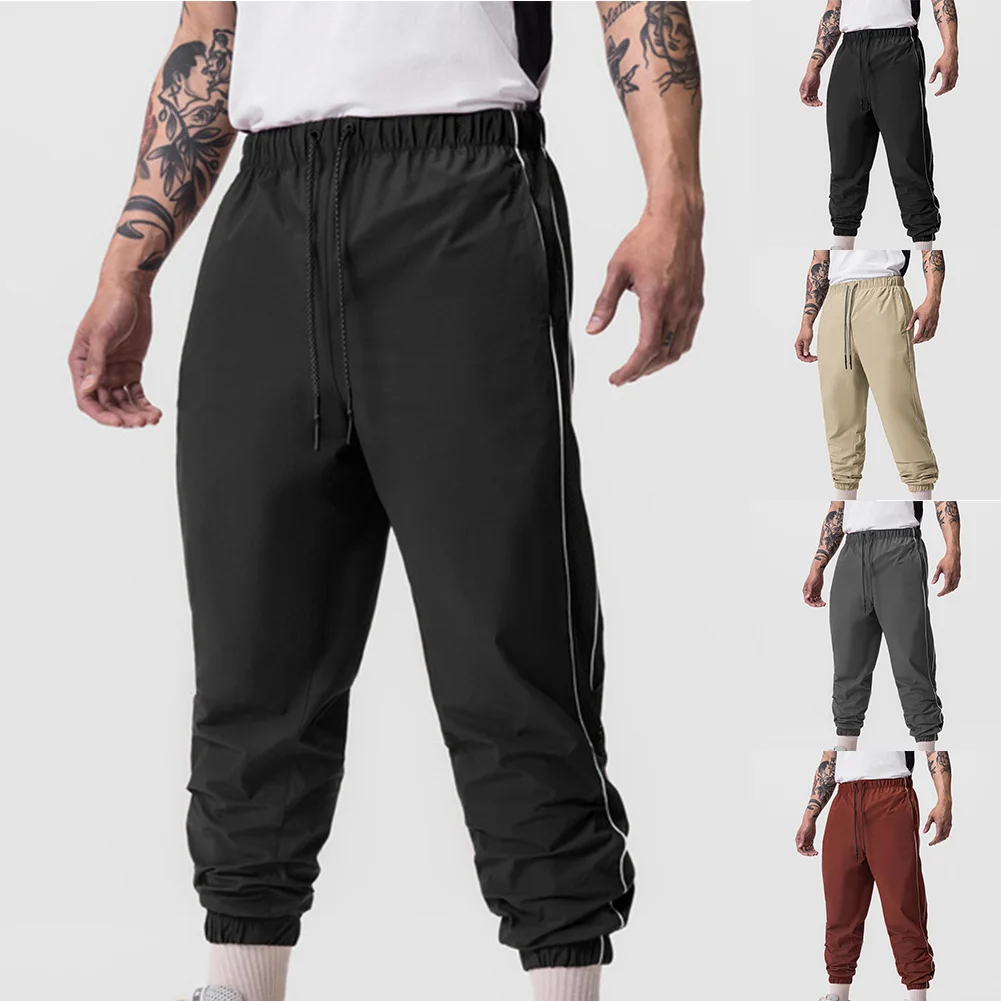 

Jogger Gym Sports Fitness Men's Sweatpants Quick Drying Breathable Stretch Casual Pants Outdoor Training RIPSTOP Pants