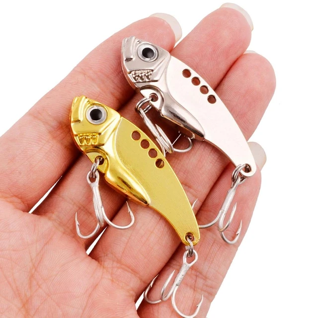 Fishing Lures Metal Vib Hard Adjustable Action Blade Bait Fishing Spoon  Lures With 3D Red Eyes Hook Tackle 3g/7g/10g/15g - AliExpress