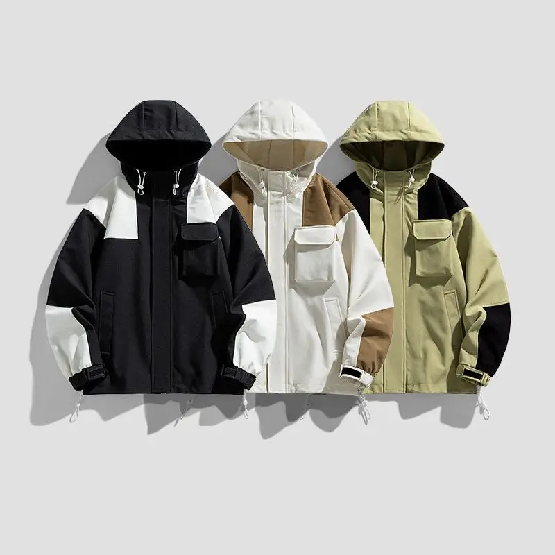 

Jacket Korean Fashion Ropa 2023 Y2k Jackets For Mens Clothing Fall Winter Streetwear Long Sleeve Coat Hooded Clothes Casual Tops