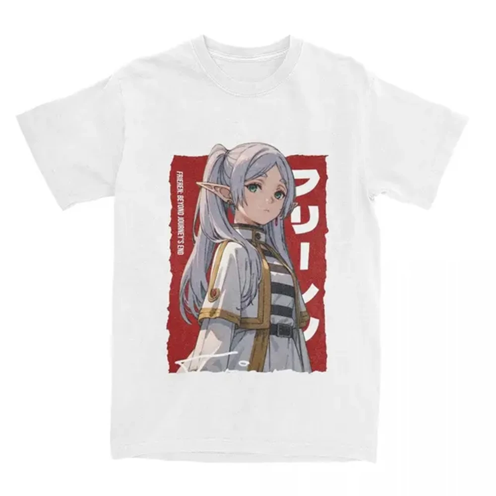 Frieren Beyond Journey's End Vintage Cotton T-Shirt - Unisex Crew Neck Short Sleeve Tee