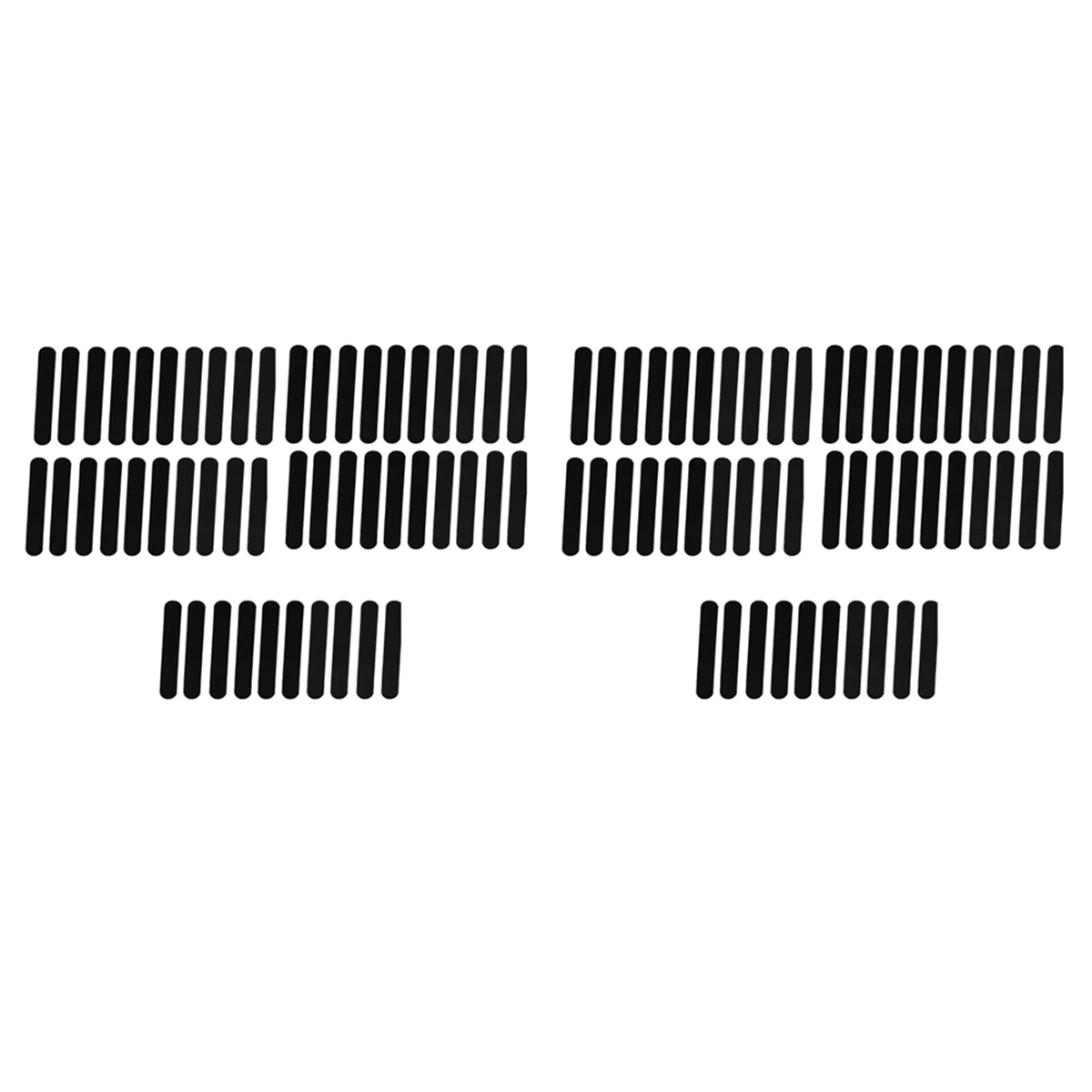 BAAU 100 Pieces Disposable Cap Liner Moisture Wicking Sweatband Visor Hat Adhesive Sweat Absorbing Strips Patch Tape,Black