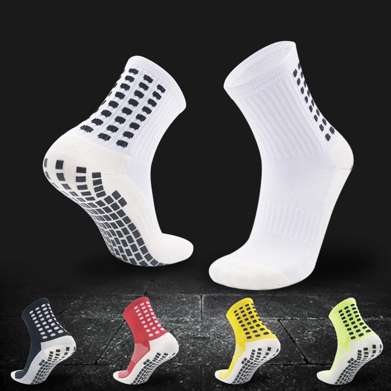 Calcetines deportivos antideslizantes de fútbol para hombre, medias de algodón con ventosa silicona, antideslizantes (tipo igual que el Trusox)| | - AliExpress