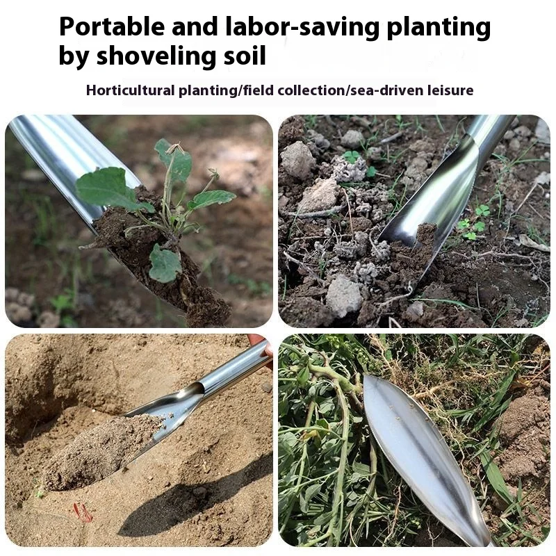 Stainless Steel Garden Trowel Planting Flowers And Planting Flowers Shovel Wild Vegetables Special Garden Weeding 4