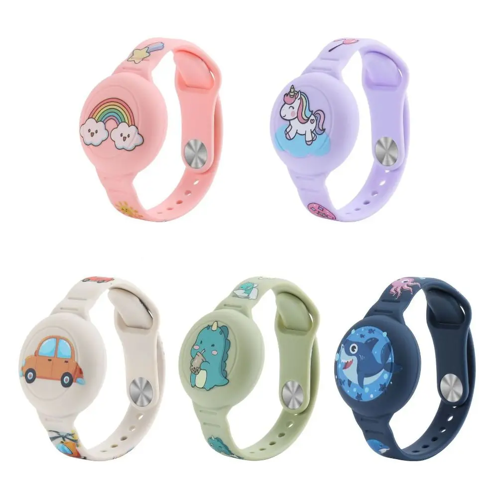 Paquete De 2 Pulseras AirTag Para Niños, Soporte Impermeable Para AirTag Para Niños Con Silicona Suave, Cobertura Completa, Antipérdida Oculta, Accesorios De Pulsera Airtag Para Niños