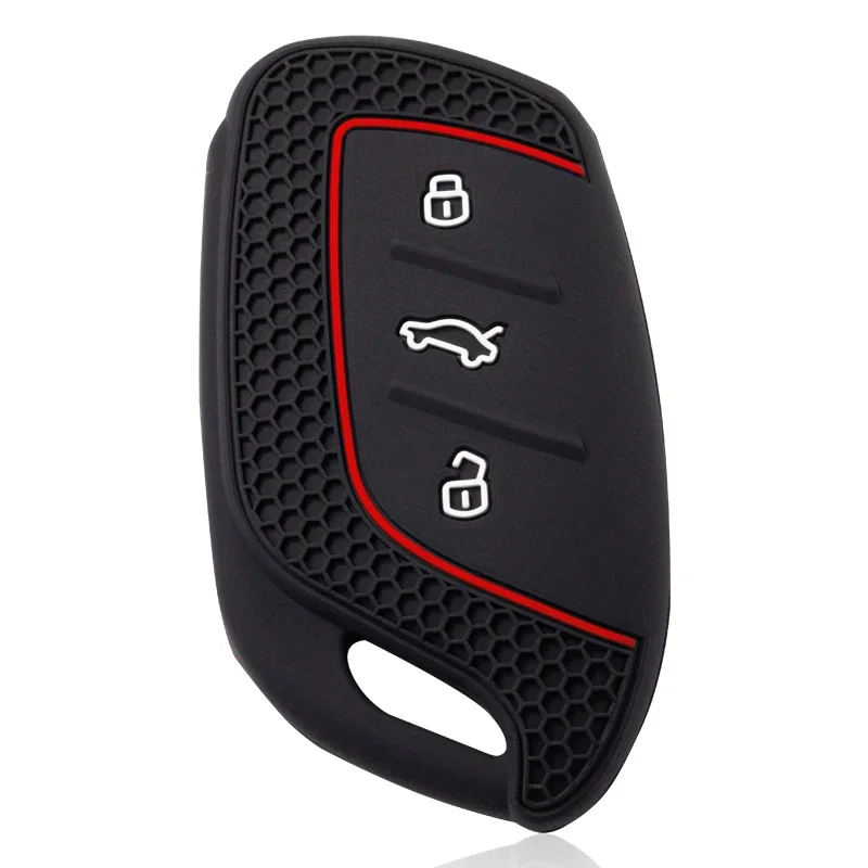 Silicone Fob Key Cover Case with 3 Buttons