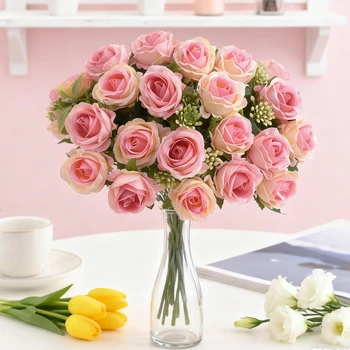 Silk Rose Flower Bundle 2